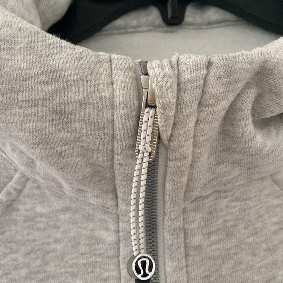 *limited edition* Lululemon Aloha scuba hoodie half zip, oversized sz 10 in grey - Picture 3 of 5